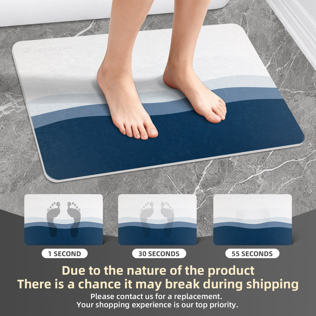 EverSteady Stone Bath Mat dimensions 15x24 inches