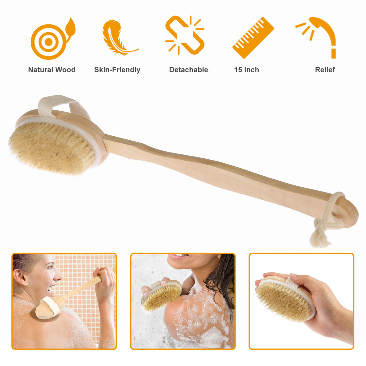 EverSteady Back Scrubber handle length demonstration