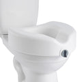 EverSteady Raised Toilet Seat, white, full product view