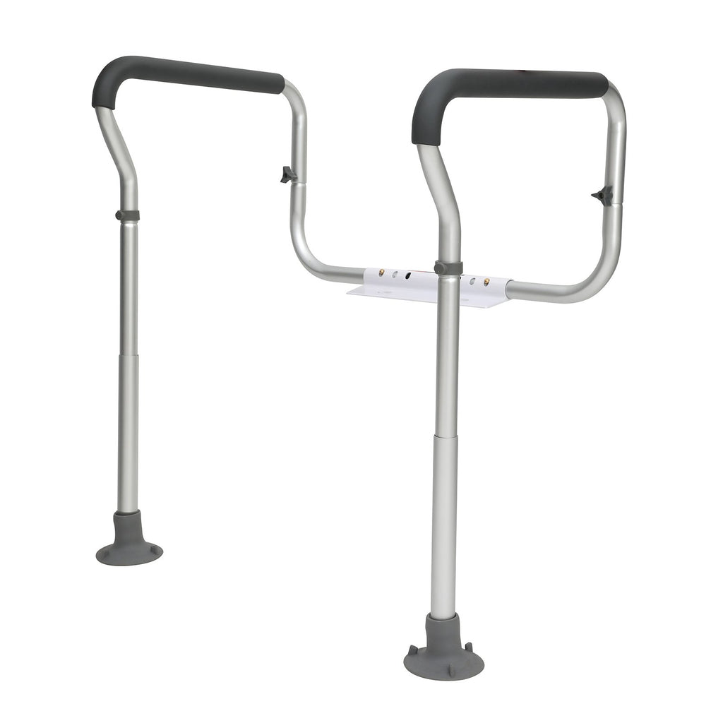 EverSteady Toilet Safety Rail installed around a standard toilet